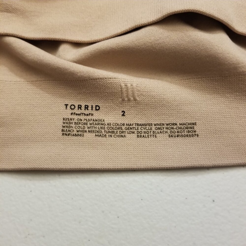 Torrid Bralette, Nude, Plus Size 2 - Picture 4 of 4